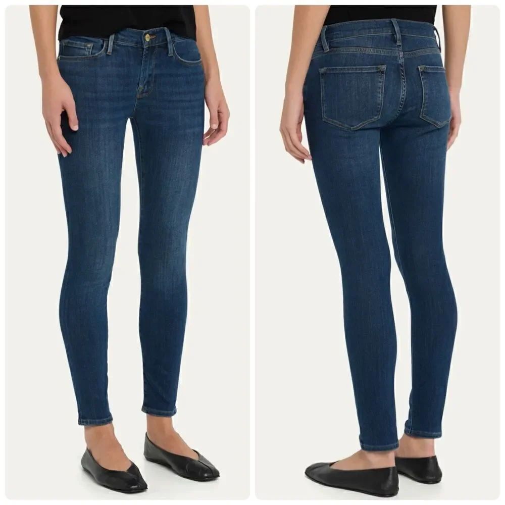 Frame Le Skinny Jeanne Blue Jeans size 27
